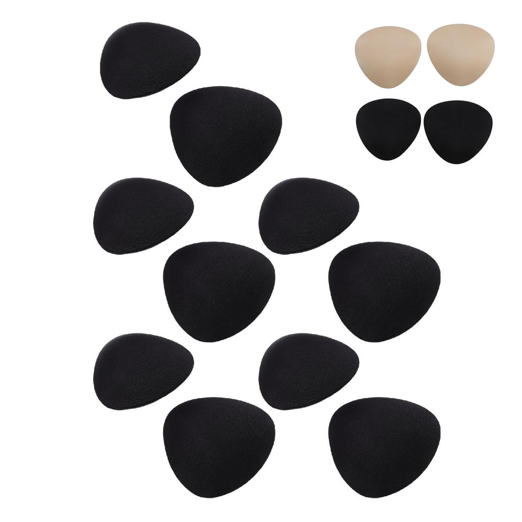 5 пар вставок для бюстгальтера для купальника, треугольные толстые удобные дышащие вставки для бикини