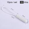 10 Pcs/set 10 Color Zippers Pull Puller End Fit Rope Tag Replacement Clip Broken Buckle Fixer Suitcase Tent Backpack Zipper Cord