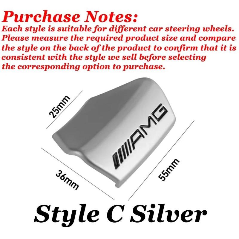 Наклейка на руль с логотипом ABS AMG для автомобилей Mercedes Benz AMG W203 W204 W205 W176 W211 W212 W213 GLA GLC. Автомобильные аксессуары.