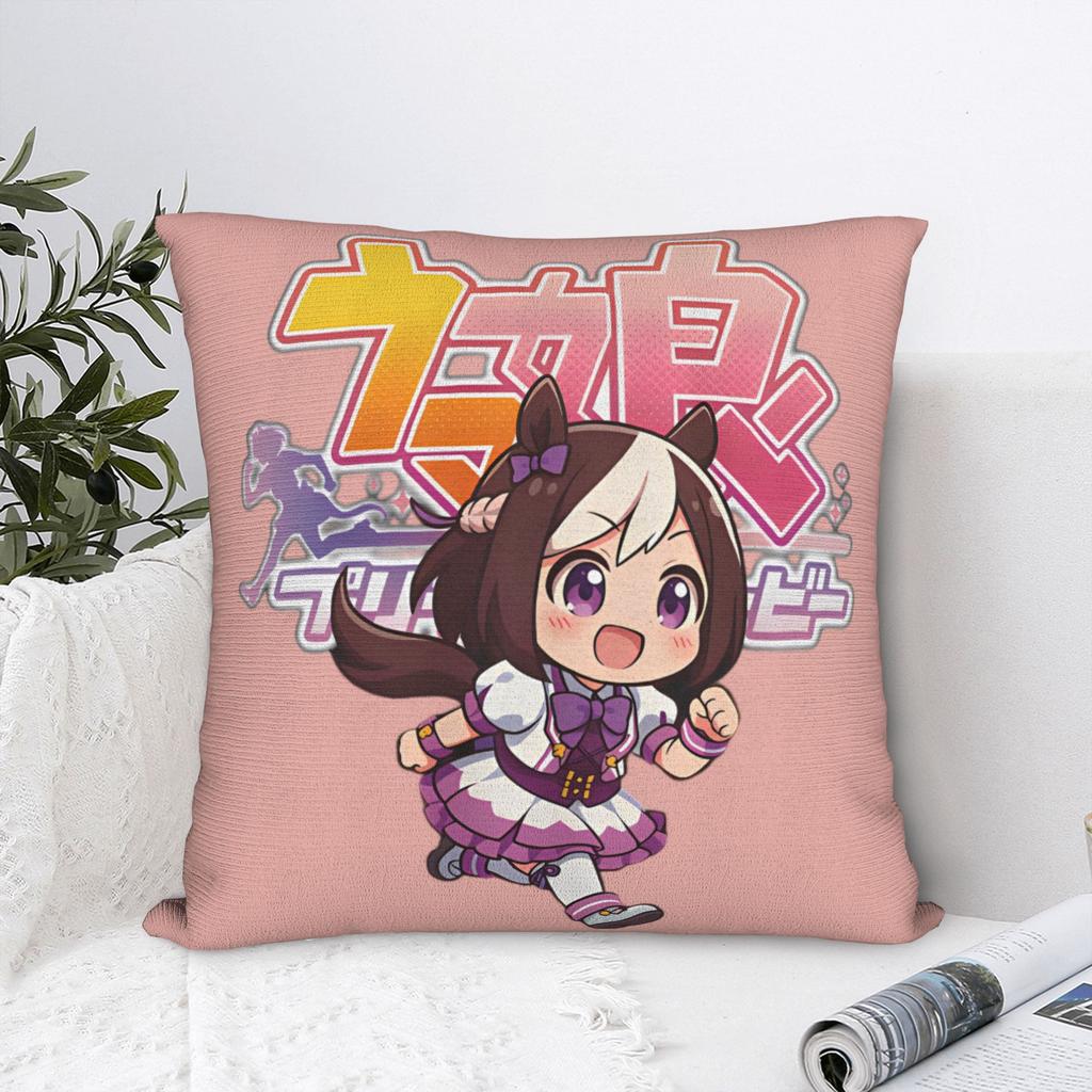 Принт Umamusume Pretty Derby Special Week Наволочка Полиэстер Чехол для подушки Декор Каваи Чиби Наволочка Чехол Домашний Квадратный