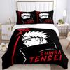 Jiraiya Shinra Tensei Print 3Pcs Bedding Setduvet Cover With 2 Bedropillowcase Home Birthday Gift