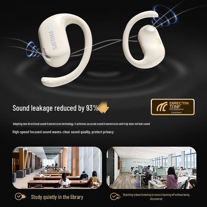 Philips TAT2739 Open-Ear Wireless Sports Earbuds