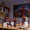 1/4 шт. Модельная игрушка Marvel Супер Человек-паук Ручная работа Фигурка Действия Украшение Кино-аксессуар Коллекционная Рождественский Подарок ПВХ Безопасно для Детей Развлекательная Забавная