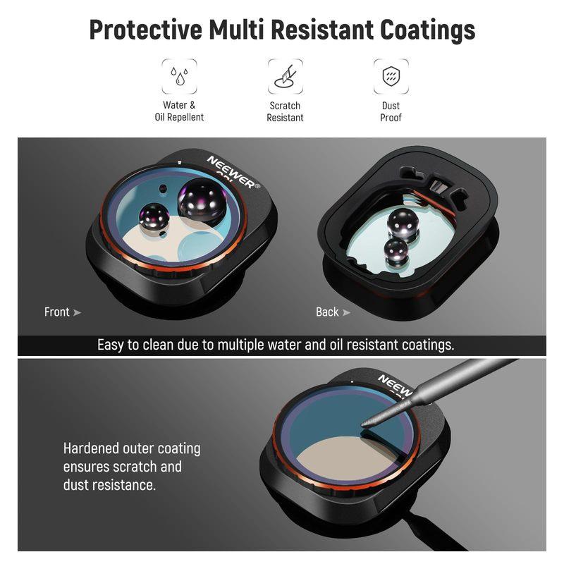 New NEEWER ND & CPL Filter Set For DJI Mini 4 Pro, 4 Pack/6 Pack/8 Pack Filters Polarizer Neutral Density Drone Lens Filters