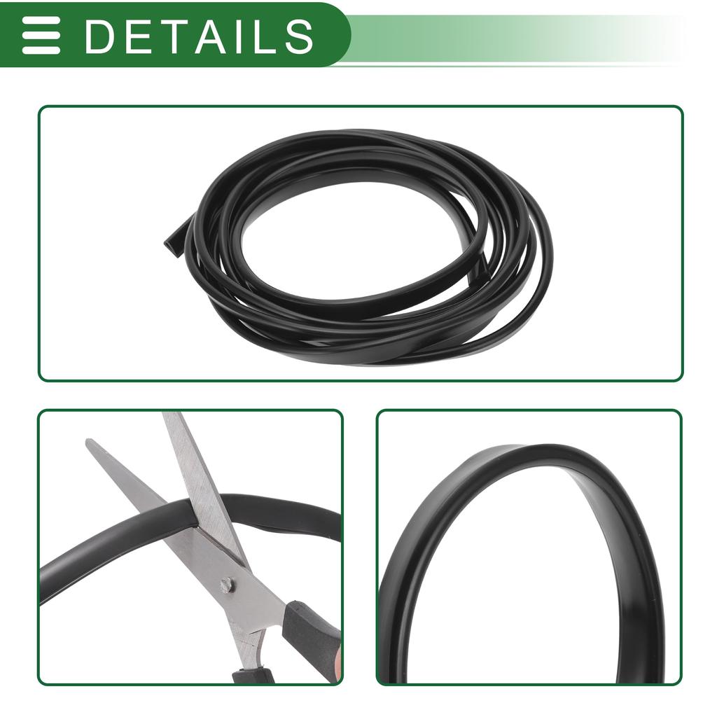 Motoforti Автомобильные U-образные защитные накладки на кромку двери Защита кромки двери Защитная уплотнительная лента против царапин