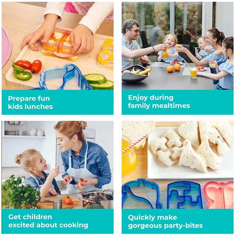 Creative Lunch DIY Bread Cutting and Splicing Graphic Sandwich Molds Toast Cutting