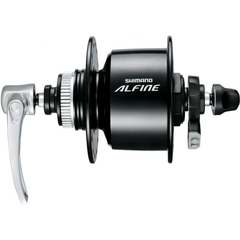 SHIMANO Втулка Dynamo 32H QR E2 Center Lock совместима с диском 1 мм черная EDHS501BL ALFINE DH-S501-L 6V-3.W OLD