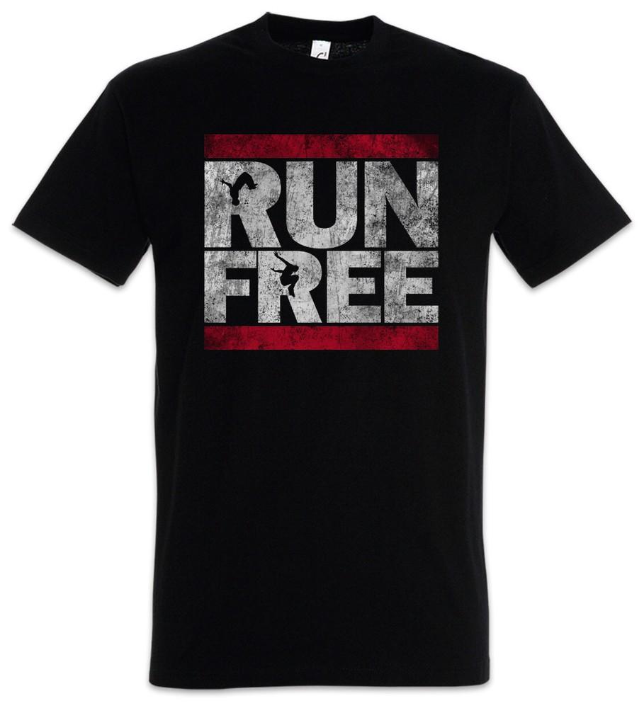 Футболка Run Free Парк Паркур Спорт Спортивный PK Веселый Бегун
