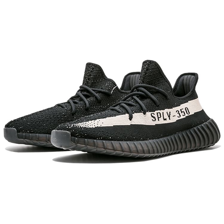 Adidas Оригинальные Yeezy Boost 350 V2 Oreo Тканевые Тренд Спортивные Низкие Кроссовки для Образа Жизни Унисекс кроссовки Черные Белые BY1604-2016