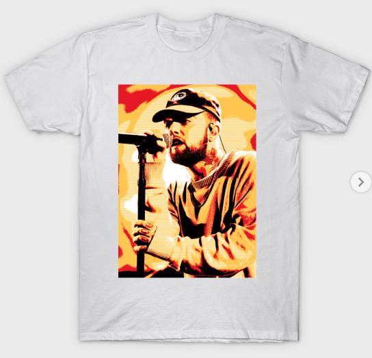 Mac Miller Взрослый S-3XL Белый Фан-арт Хип-Хоп Рэпер Музыкант Унисекс Футболка