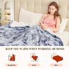 Плюшевое электрическое одеяло Зимние теплые одеяла Автоматическое отключение через 10 часов 6 уровней нагрева Быстрый нагрев для уютного комфорта Кровать на двоих Диван Тонкое одеяло