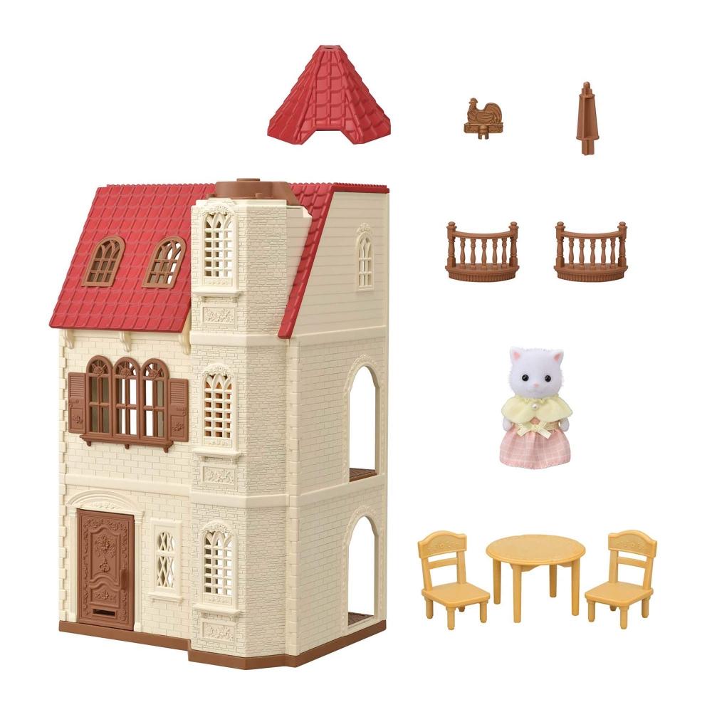 Epoch Sylvanian Families House [Дом с красной крышей-лифт] Ha-49
