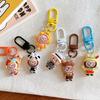 Cute Labub Doll Keychain - Smiley Cartoon Pendant for Schoolbags and Gifts