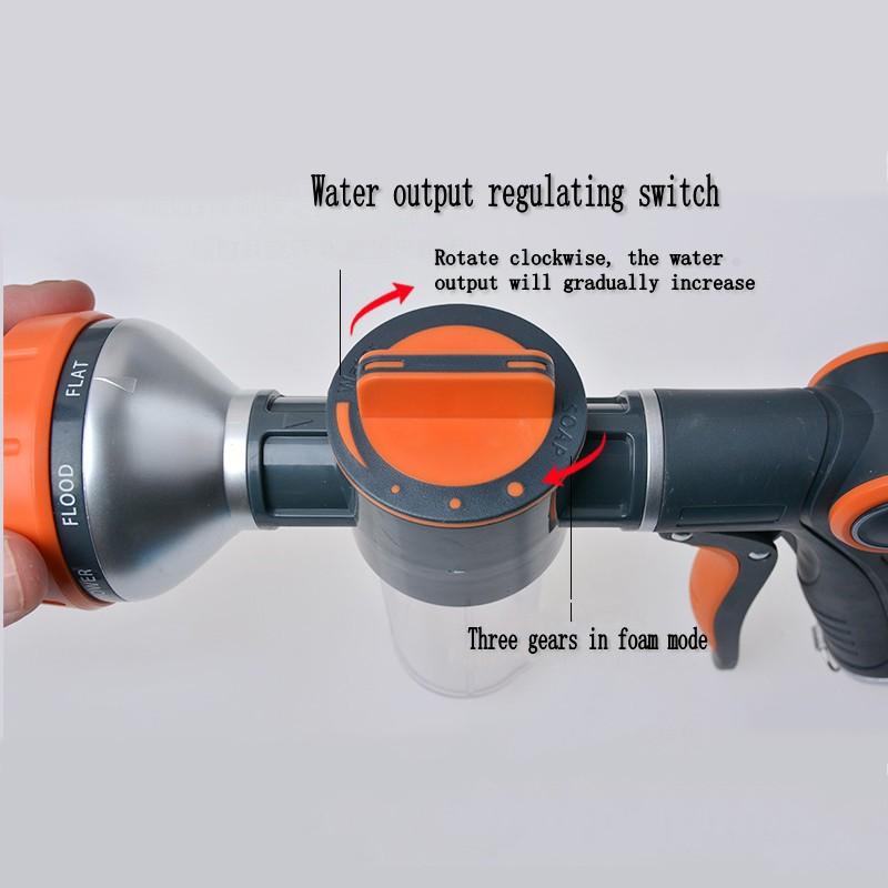Новый пенный водяной пистолет, насадка для шланга, инструменты для чистки автомойки, садовый полив газона, ирригационный спринклер, пистолет-распылитель, садовый пистолет