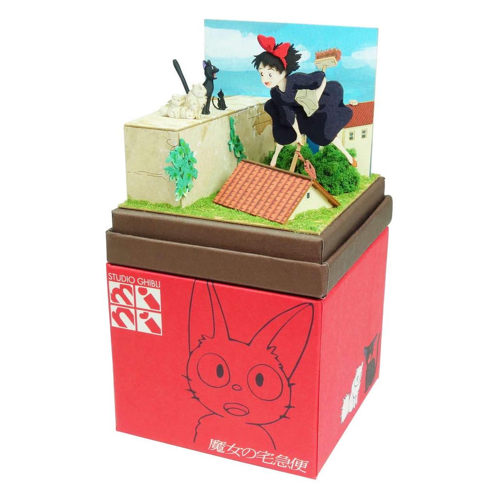 Sankei Studio Ghibli Мини Служба Доставки Кики и Семья Бумажная Модель Кики Джиджи MP07-125