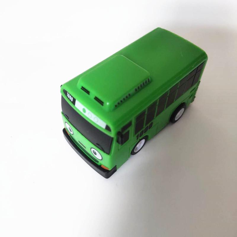 Новый 4 шт./набор ko Toy Маленький Автобус Мини Пластиковый Инерционный Синий Тайо Красный Гани Желтый Лани Зеленый Rogi Автобус Модель Машины для Детского Подарка