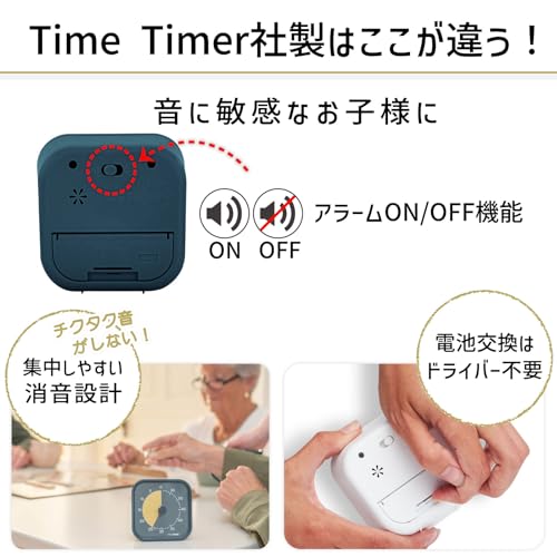 TIME TIMER MOD Home Edition 9 см 60 минут Time Time Mod Metallic Midnight Time Management Learning Time Timer TTM9-HMM-W Оригинальный продукт