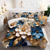 3D Цифровая печать Трехмерный цветок Сделай сам Пододеяльник Трехпредметное постельное белье