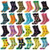 Womens Winter Mid-Calf Cotton Socks With Avocado Print Trendy Casual Crew Couples