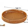 Плетеная вручную корзина для хранения фруктов из ротанга