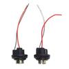2Pcs Rear Brake Light Socket Holder Waterproofing Turn Signal Light Plug Connector LED Bulb Socket with Wiring Harness