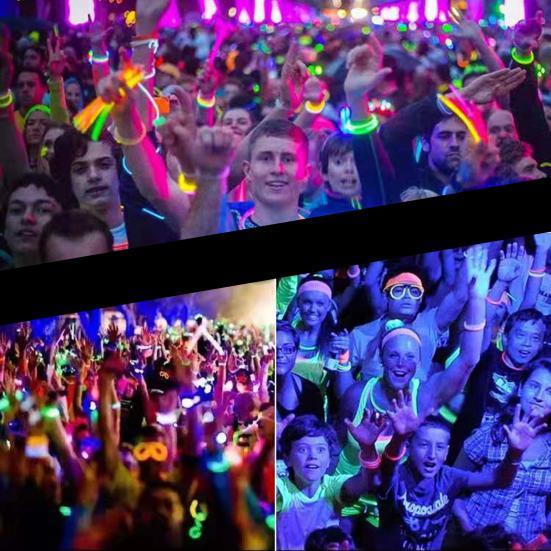 1 комплект светящихся декоративных палочек, трансформируемые носимые захватывающие аксессуары для светящихся ночных забавных палочек, игрушек