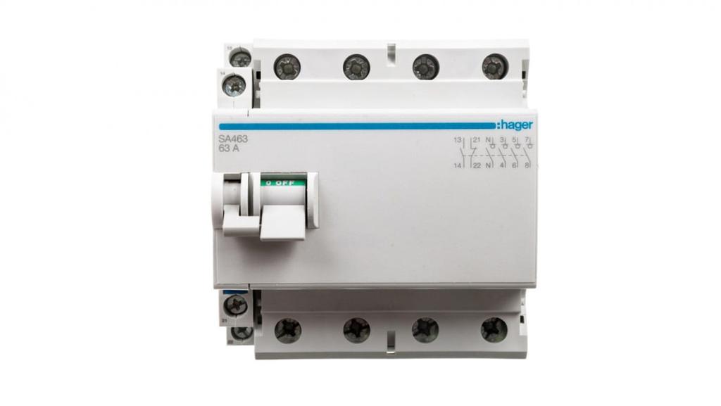 Modular switch disconnector 63A 4P (trigger possible) SA463