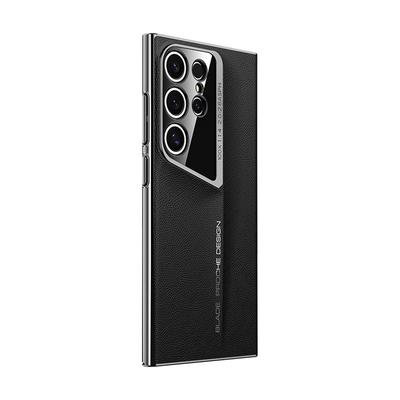 Подходит для чехла для мобильного телефона Samsung S24ultra Роскошный Galaxy 23 Ultra Всесторонний Высококлассный Противоударный 24U Однотонный кожаный чехол