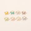 Women Acrylic Simple Style Candy Color Butterfly Finger Ring Jewelry Gift For Women Open Ring