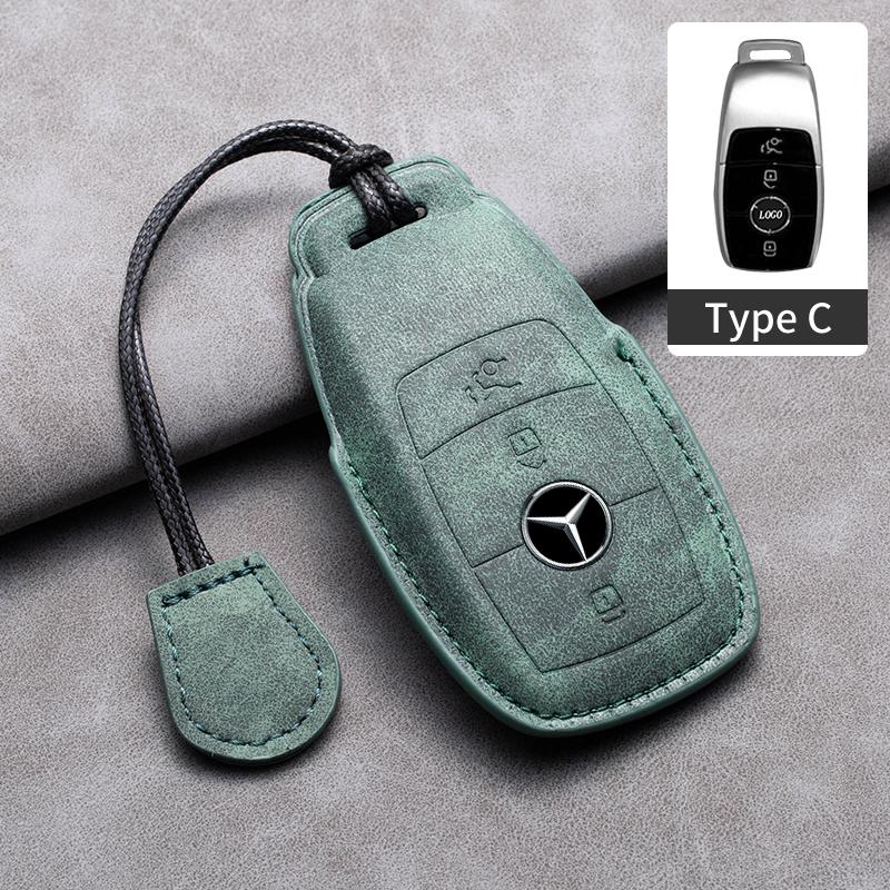 Car Key Case Cover For Mercedes Benz A C E S G Class GLC CLE CLA GLB GLS W177 W205 W213 W222 AMG W206 W223 S350 C260 C300 S400