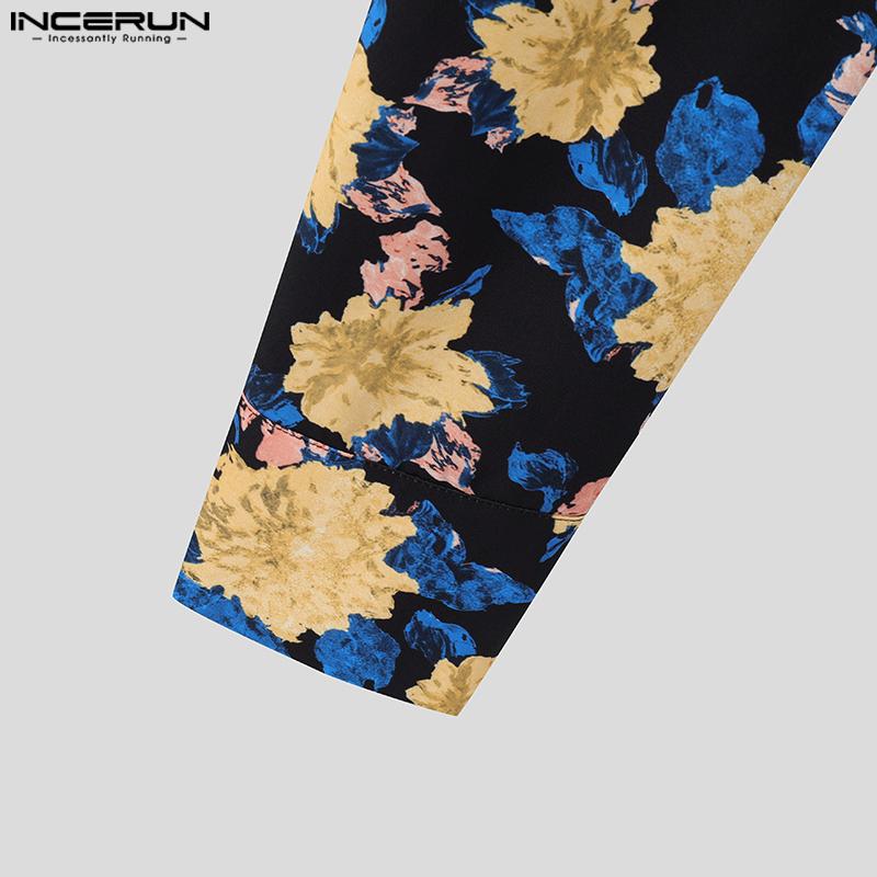 INCERUN Мужские толстовки с капюшоном с длинным рукавом спереди и перекрученным узором, короткие топы с принтом