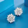 Серьги Watershi Sun Flower, японские и корейские серьги высокого уровня, полные снежинок