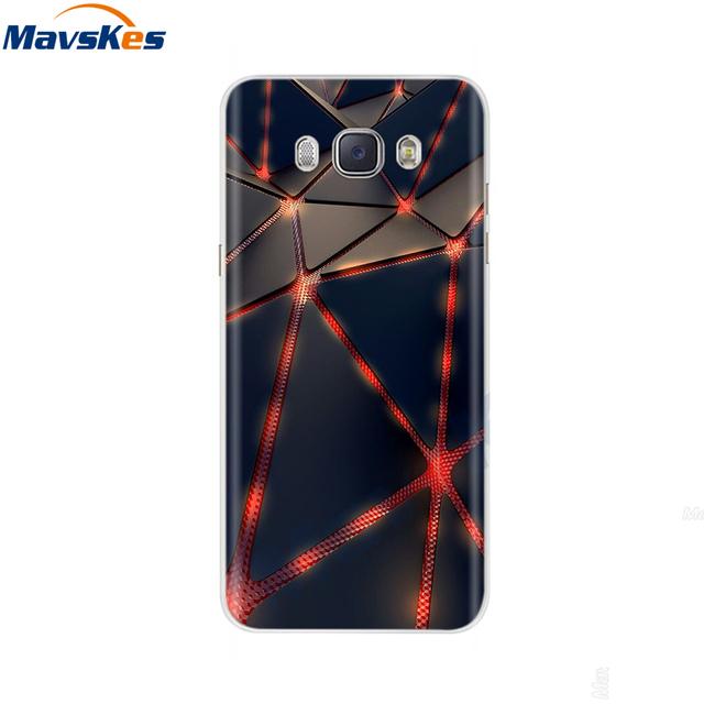 Чехол для телефона для Samsung Galaxy J7 2016, чехол J5 2016 J510f, окрашенный силиконовый чехол из ТПУ для Samsung J3, J5, J7 2016, чехол