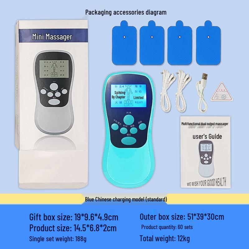 Перезаряжаемый многофункциональный акупунктурный массажер для шеи и поясницы