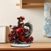 Набор из трех элегантных и красочных акриловых фигурок ангелов для любого интерьера