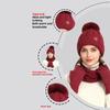 Thickened Women Hat Scarf Gloves Set Solid Color Women's Winter Accessories Set  Winter Season