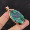 Ruby Fuchsite Pendant Copper Pendant High Quality Gemstone Jewelry Handmade Pendant Antique Copper Jewelry Pendant For Women Engagement Gift