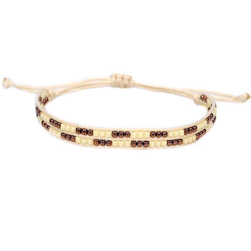 Бохо разноцветные граненые хрустальные японские стеклянные бусины Миюки плетеный браслет для женщин и мужчин Бохо ручная работа шикарные модные украшения