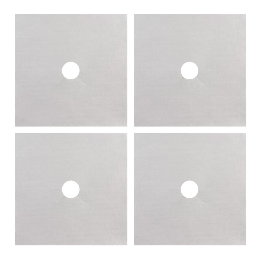 Stove Top Covers For Burners 4X Kitchen Stove Burner Protector Heat-Resistant Anti-Oil Kitchen Gadget Drip-Proof Cleaning Pads
