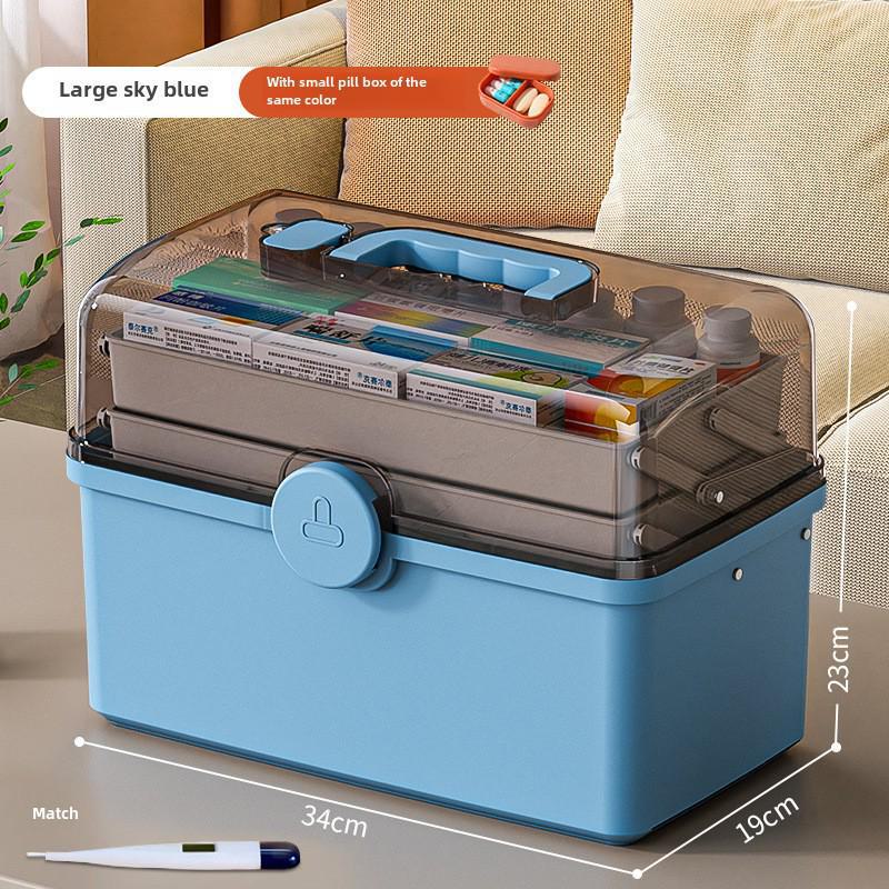 Набор многослойных коробок для хранения лекарств большой емкости