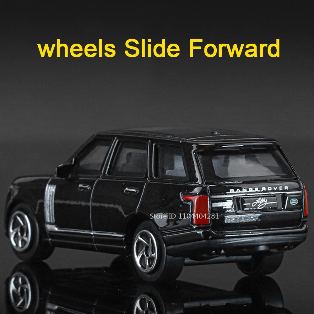 1:64 Range Rover 50-летний юбилей Литая модель из сплава Игрушечная машина Колеса скользят вперед Металлический кузов Резиновые шины Автомобиль Рождественский подарок