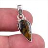 Natural Pietersite Gemstone 925 Solid Sterling Silver Jewelry Pendant 1.25" a0E57