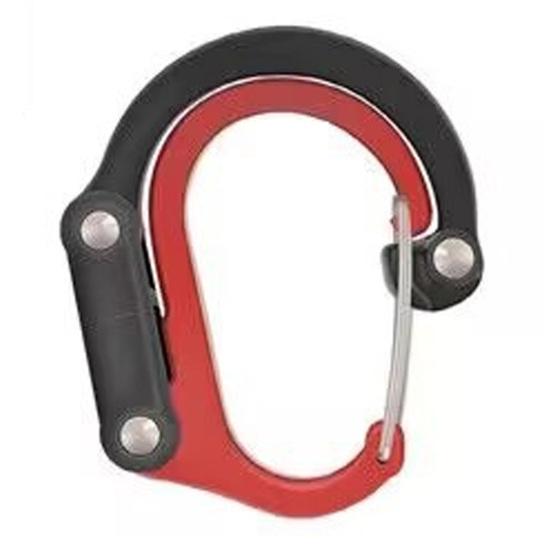 Многофункциональный карабин, подвесная пряжка, прочный, несущий нагрузку алюминиевый сплав, универсальный вращающийся карабин D-типа, зажим