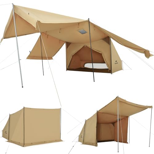 Naturehike Official Shop Pup Tent TC Gunmaku Solo Can для 1 человека с внутренней частью, подходит для 4 сезонов, боковая панель, пол, кемпинг, открытый, огнестойкий