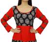 Bimba Женское длинное красное платье, дизайнерская одежда Anarkali Kurta Kurti