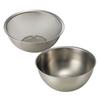 La Base Tsubame-Sanjo Stainless Steel Round Strainer & Bowl, Medium, 2-Piece Set, Made In Japan, Yoko Arimoto Design, LB-9354