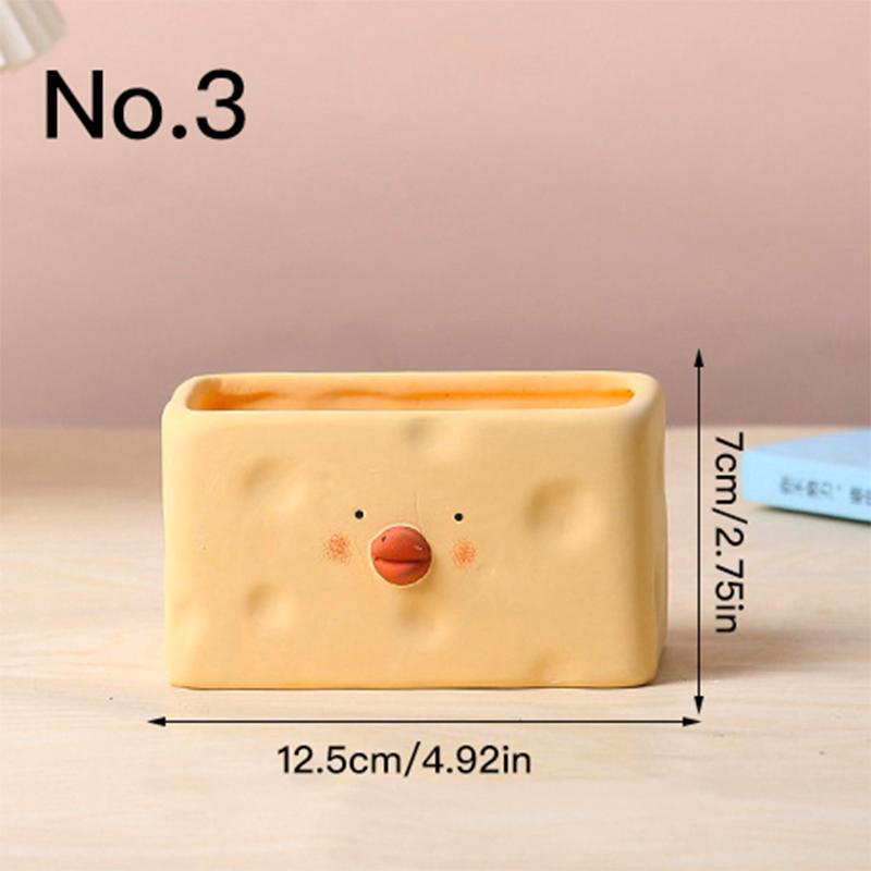 Керамический цветочный горшок с милым цыпленком, сочный горшок-кашпо, домашний декор, украшение для сада, настольные украшения, горшок для растений бонсай