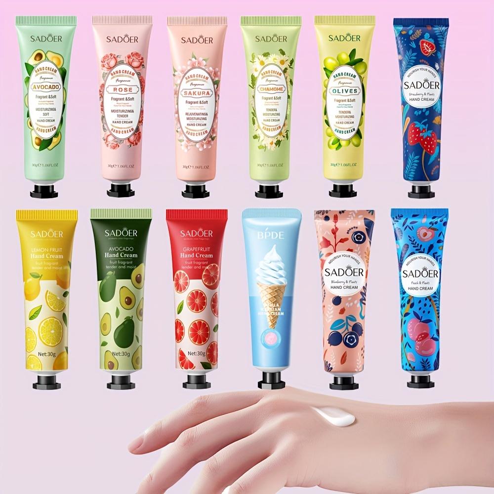 5pcs/Set Luxurious Floral & Fruity Hand Cream Gift Set Deeply Nourishing and Moisturizing Dry Cracked Skin Travel-Sized for Daily Hand Care
