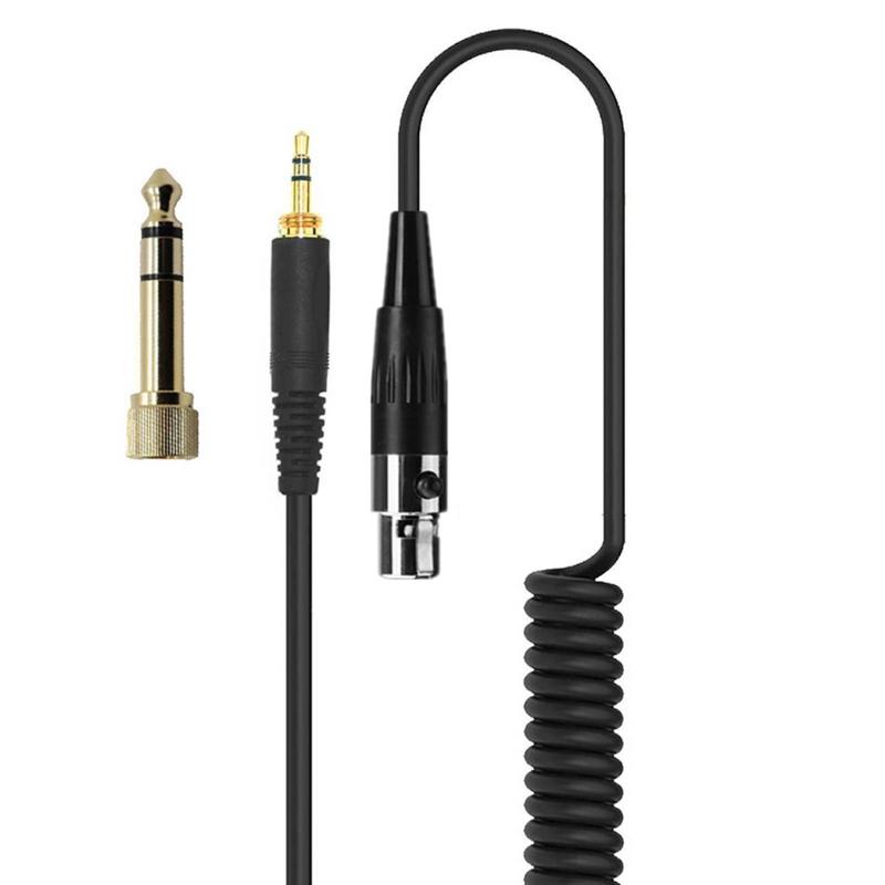 Мини XLR 3-контактный 6,35 мм Сменный пружинный кабель Удлинитель Для AKG K141 K171 K175 K181 K240 K240S K271 K271s MKII Hea