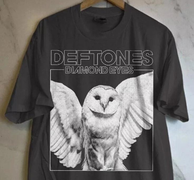 Футболка Рок-группы Deftones Deftones Diamond Eyes Черная Унисекс Футболка S-5XL